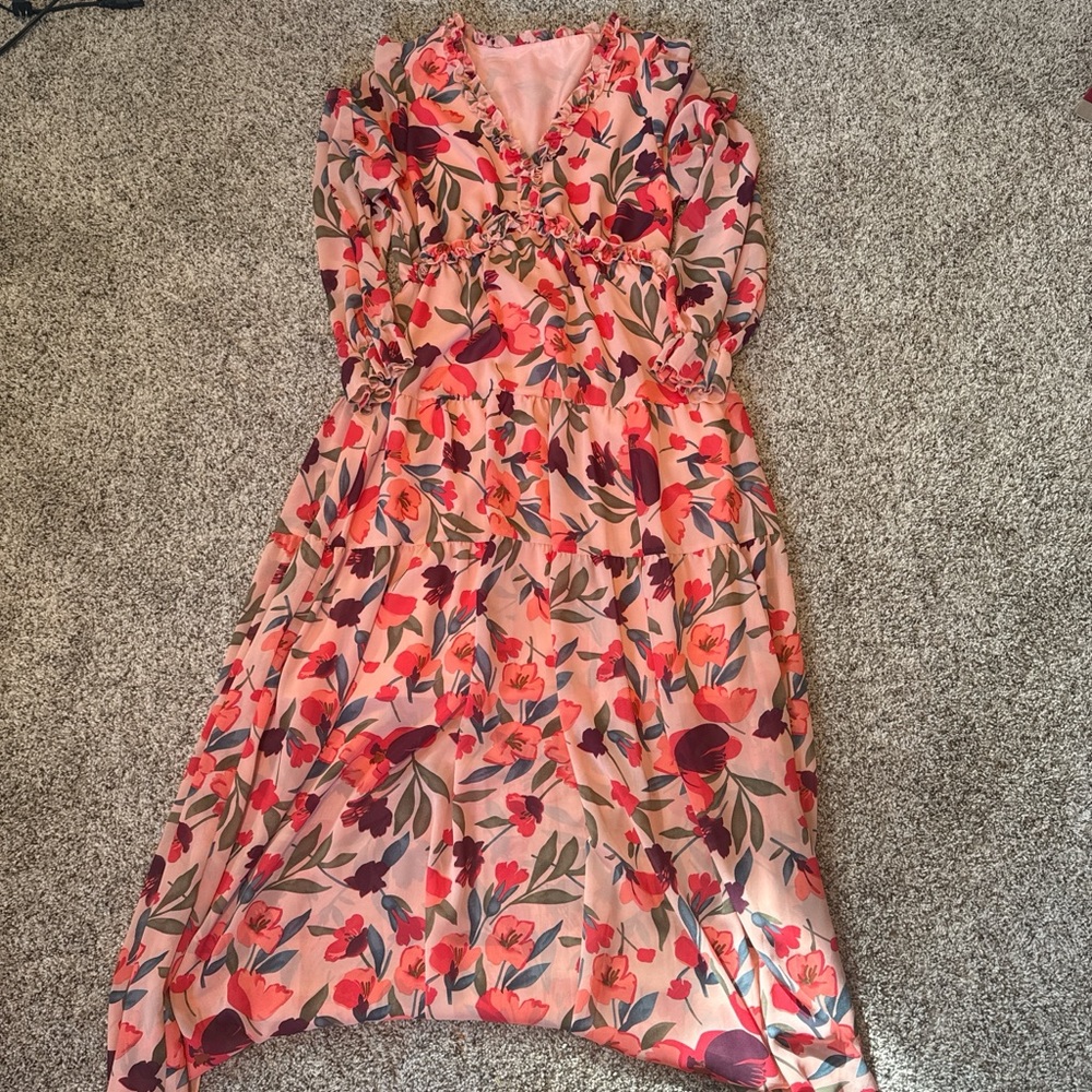 Floral Long Sleeve Dress